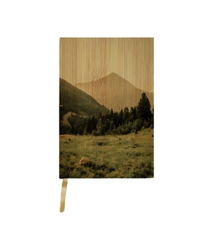 Watercolor Mountain Pine Forest Journal